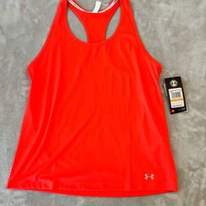 NWT under armour tank top. Bright Coral color